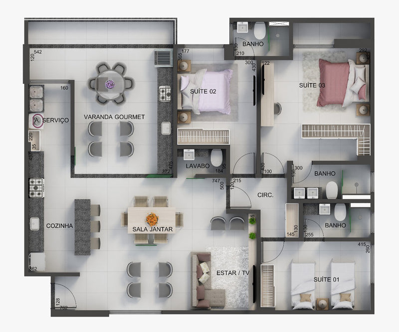 Planta - 143,80m²