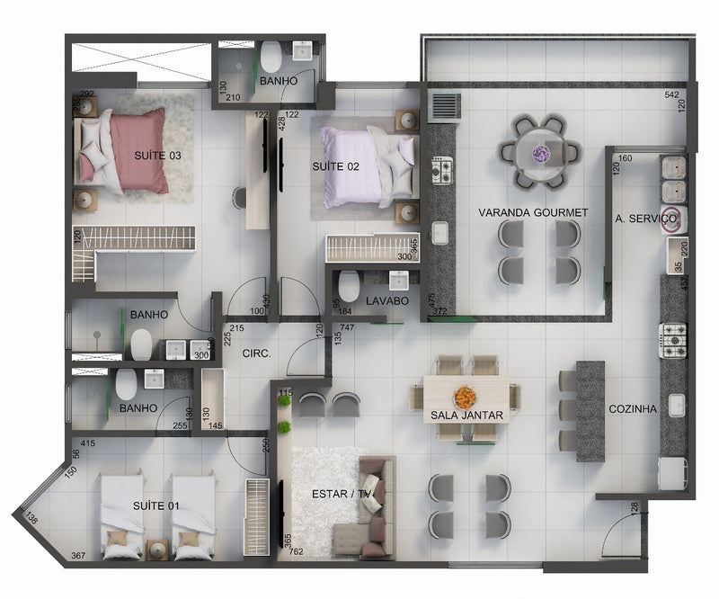 Planta - 141,03m²