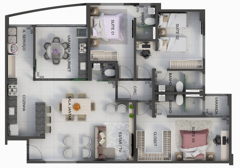 Planta - 119,99m²