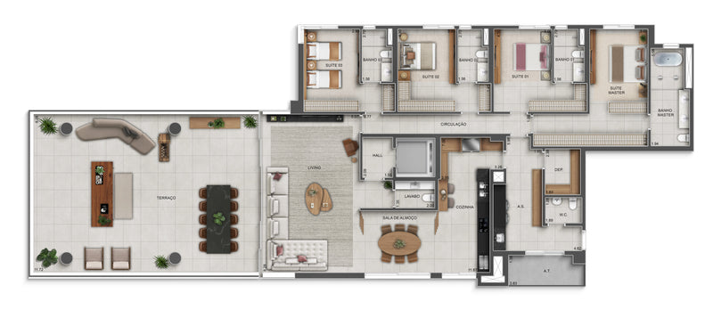 Planta Maison Jardin - 352m²