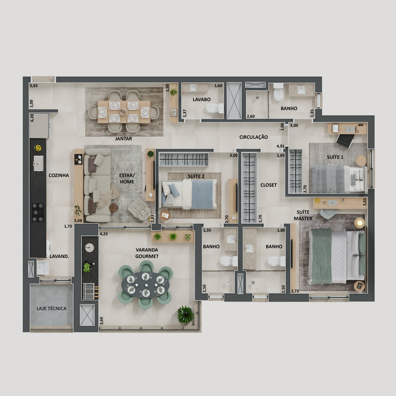 Planta - 115,21m²