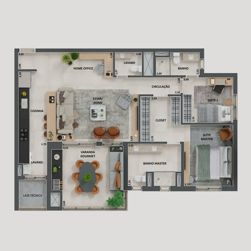Planta - 115,21m²