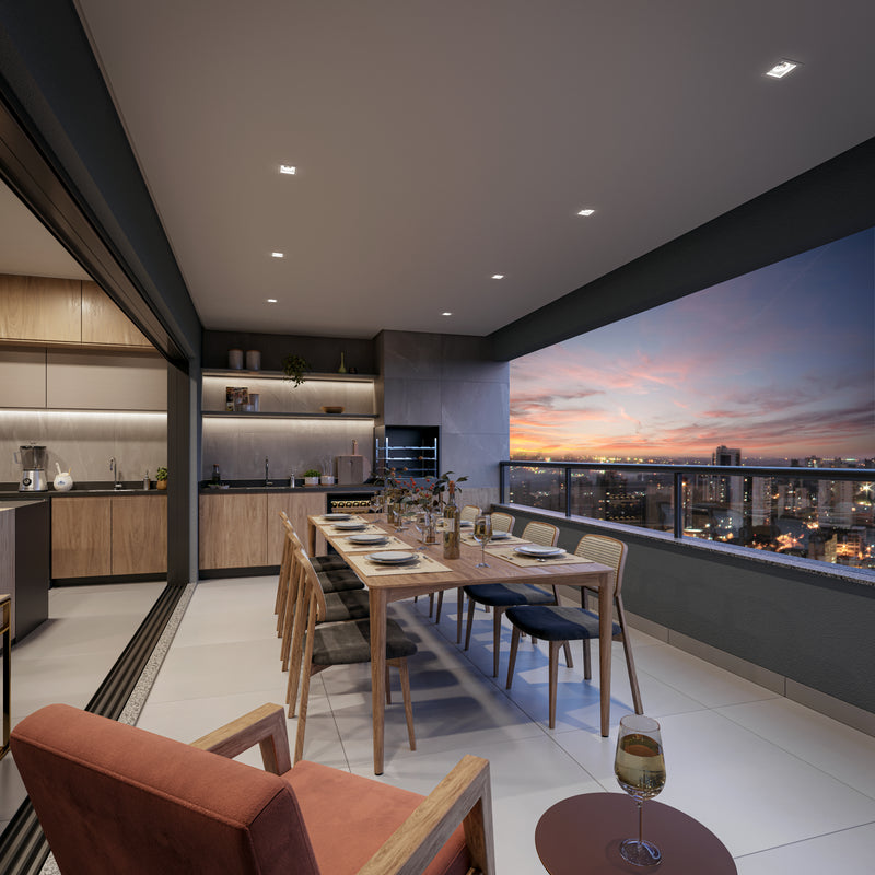 Varanda Gourmet Apto. 143,59m²