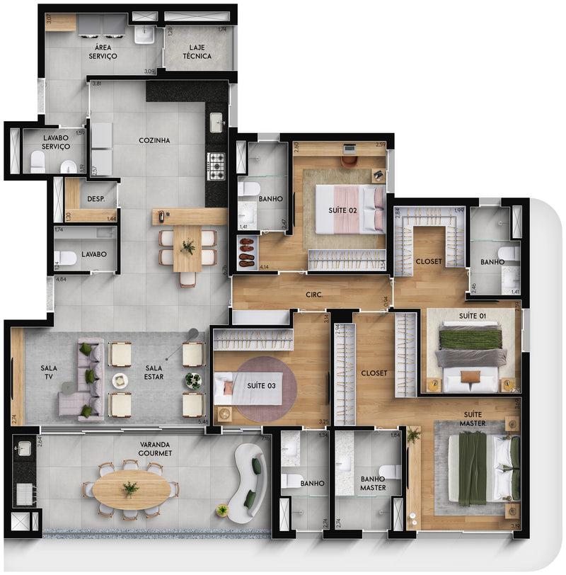 Apartamento - 170m²