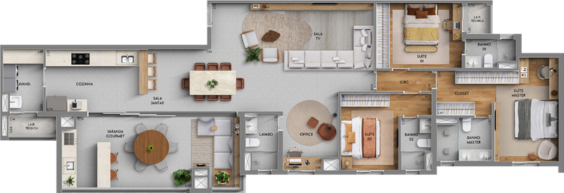 Penthouse Duna - 175m²