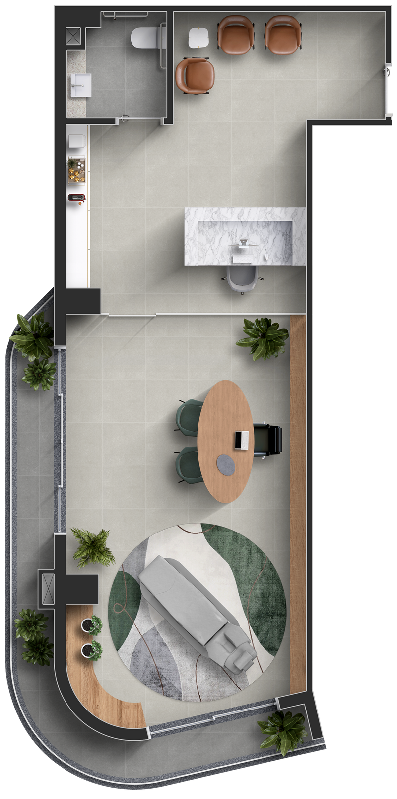 Sala - 77,80m²