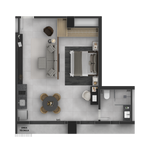 Studio - 45m²