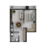 Studio - 37m²