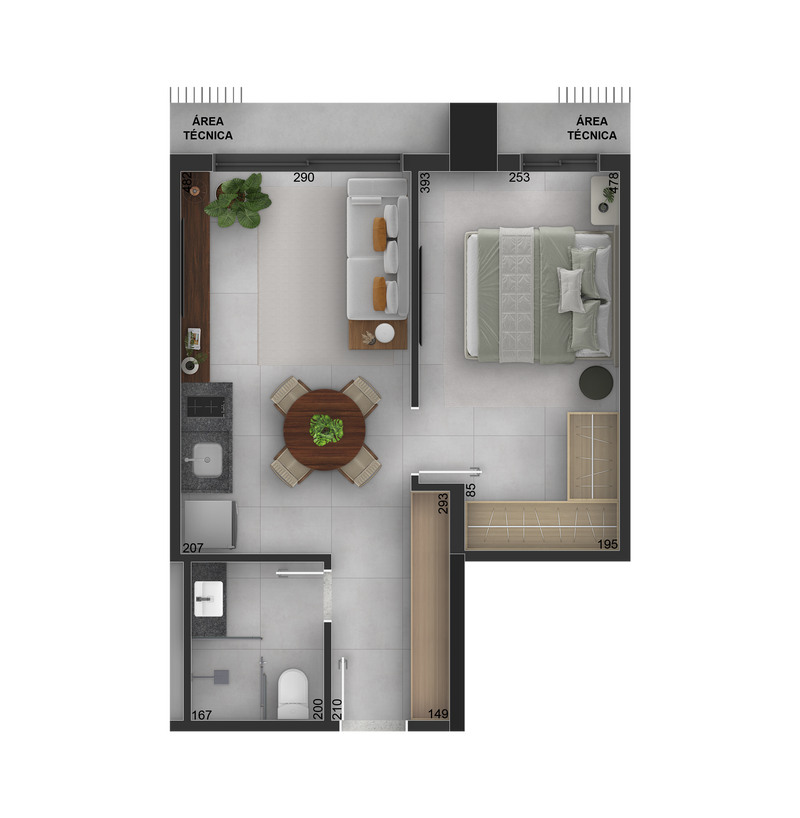 Studio - 37m²