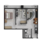 Studio - 48m²