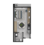Studio - 30m²