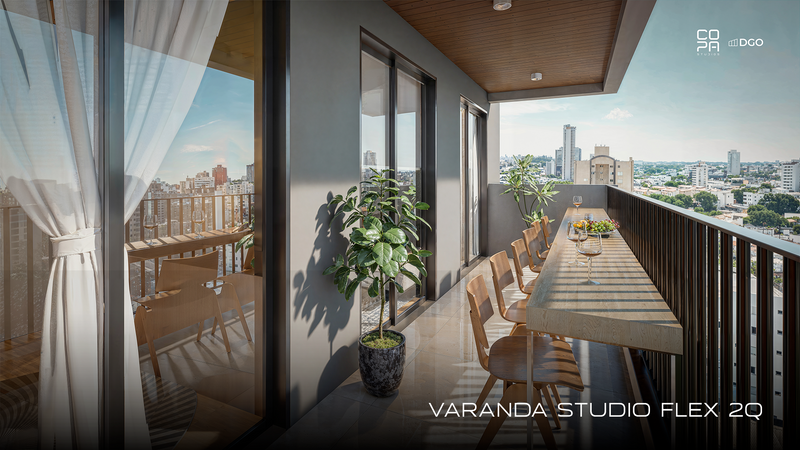 Varanda Studio - 47,30m²