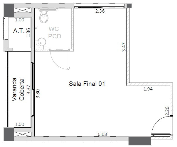 Planta - 38,69m²