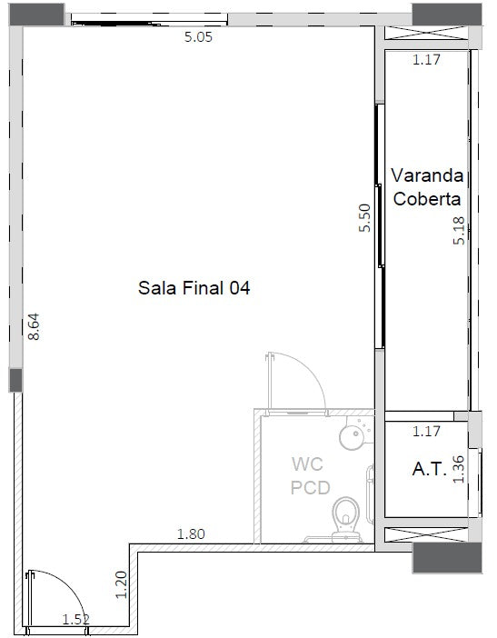 Planta - 54,28m²