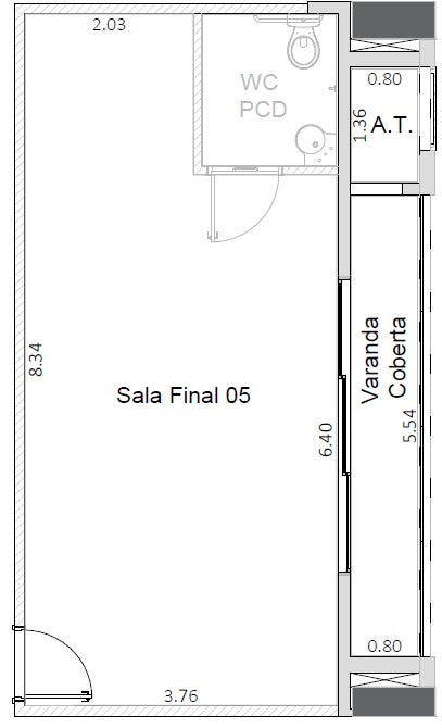 Planta - 42,69m²