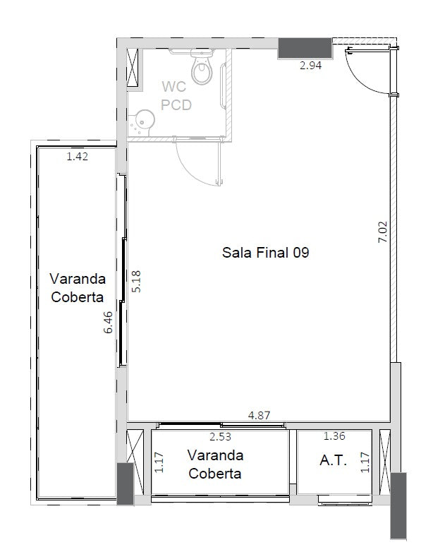 Planta - 53,55m² 
