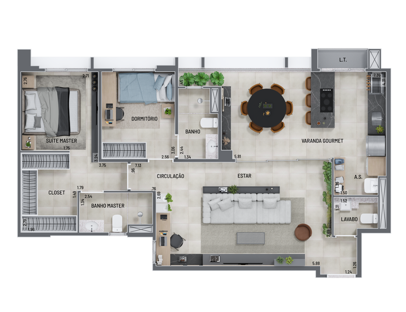 Planta - 90,12m²