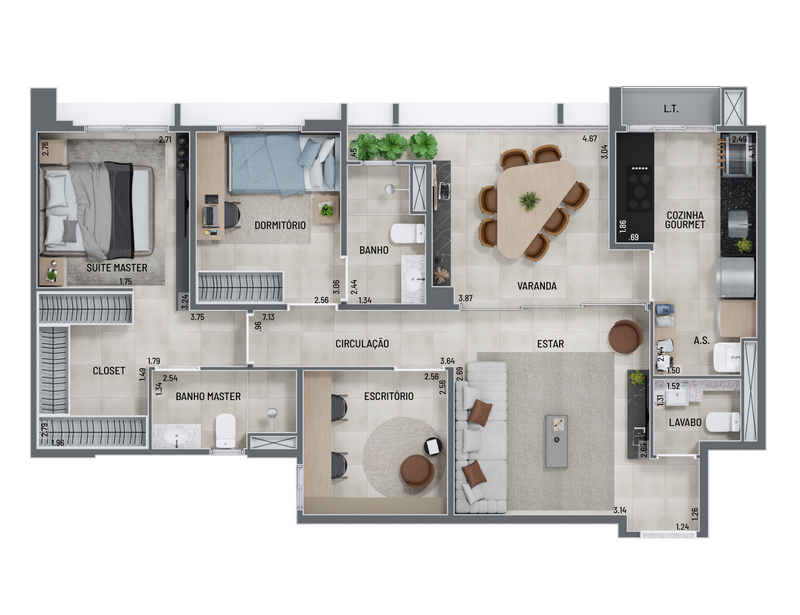 Planta - 90,12m²