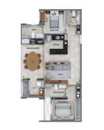 Planta - 76,88m²