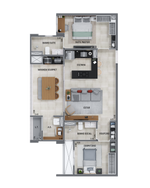 Planta - 76,88m²