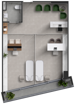 Sala - 65,05m²