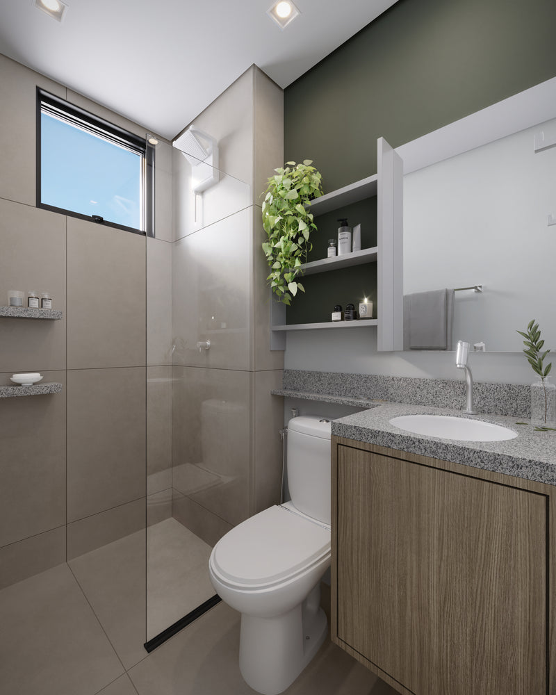 Banheiro Decorado - 57,42m²