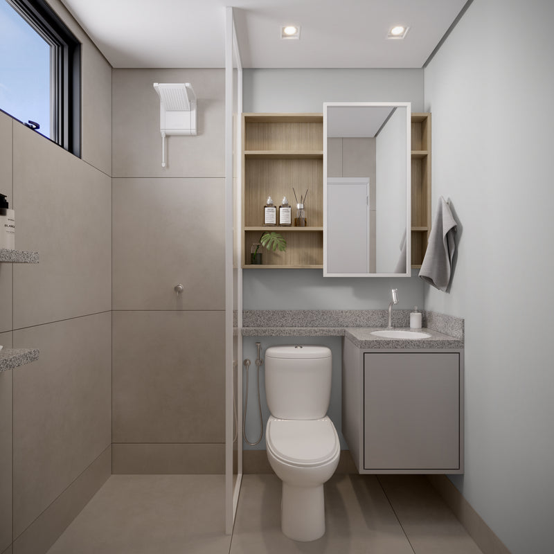 Banheiro Decorado - 57,42m²