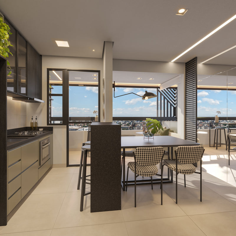 Cozinha - Apto 57,42m²
