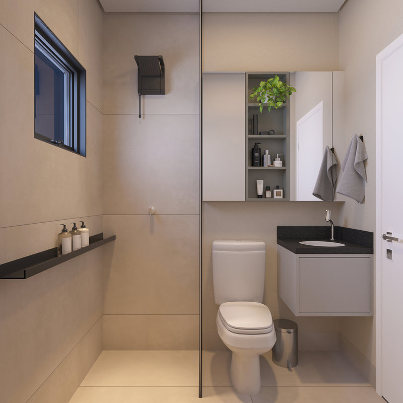 Banheiro Suíte - Apto 57,42m²