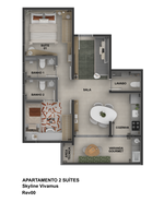 Apartamento - 57,42m²