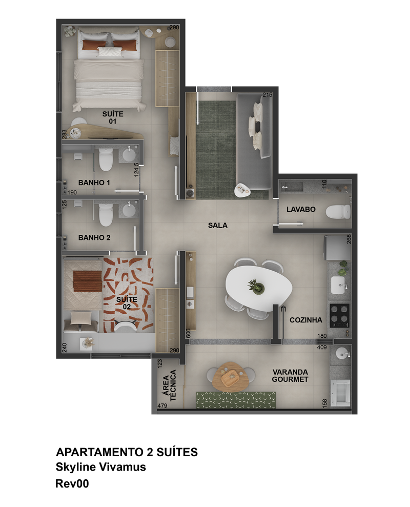 Apartamento - 57,42m²