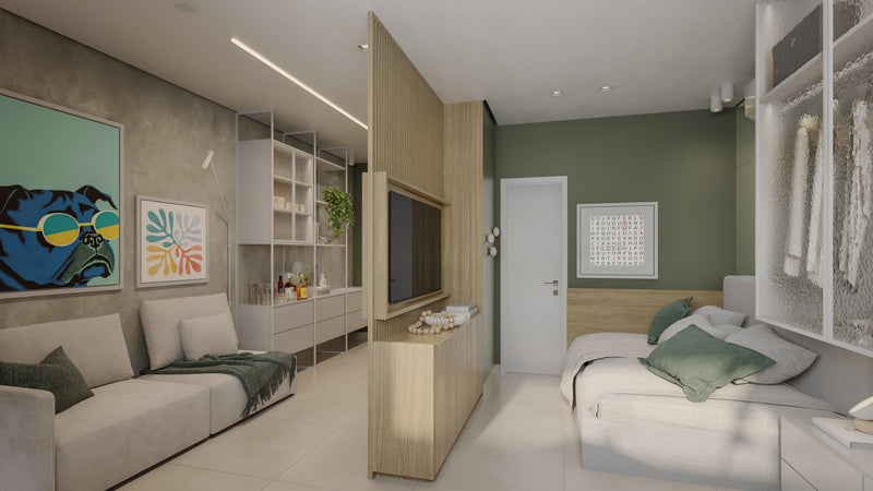 Studio Decorado - 29,90m²