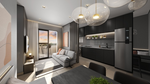 Sala decorada - 51,85m²