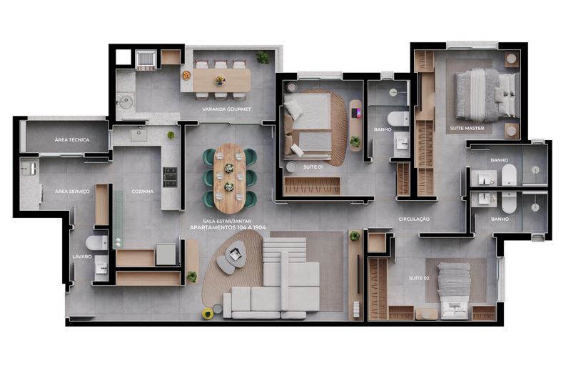 Apto - 123m²