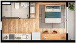 Studio - 24,51m² a 26,64m²