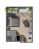 Studio - 29m²